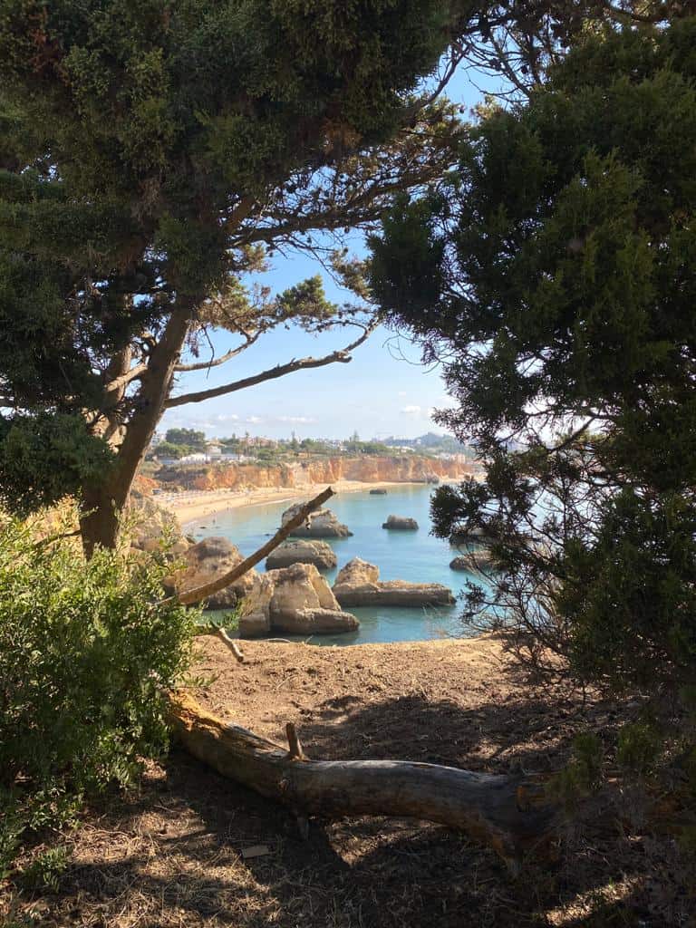 Views from along coastline at Praia da Roacha